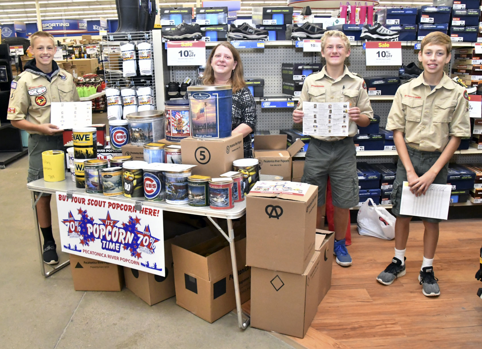 Boy Scout holiday popcorn drive